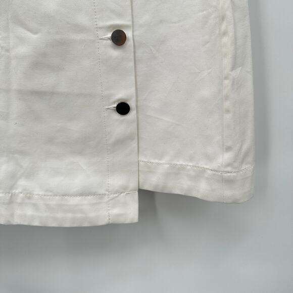 BLDWN NWT White Button Front Mini Alexis Skirt in Optic White // 2 - Picture 6 of 10